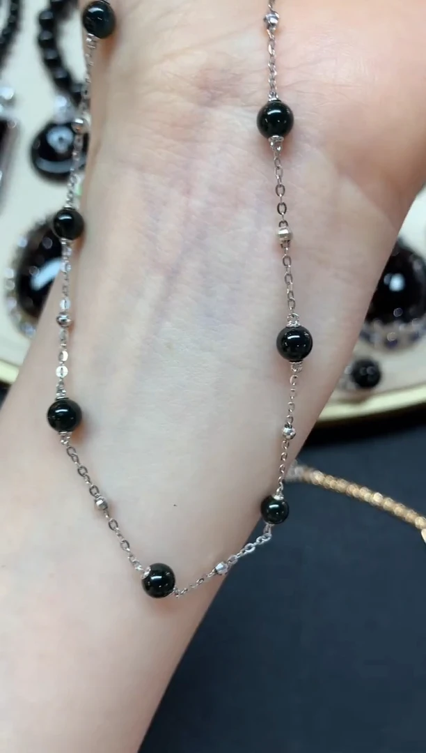 翡翠18K金镶嵌项链E50|2980