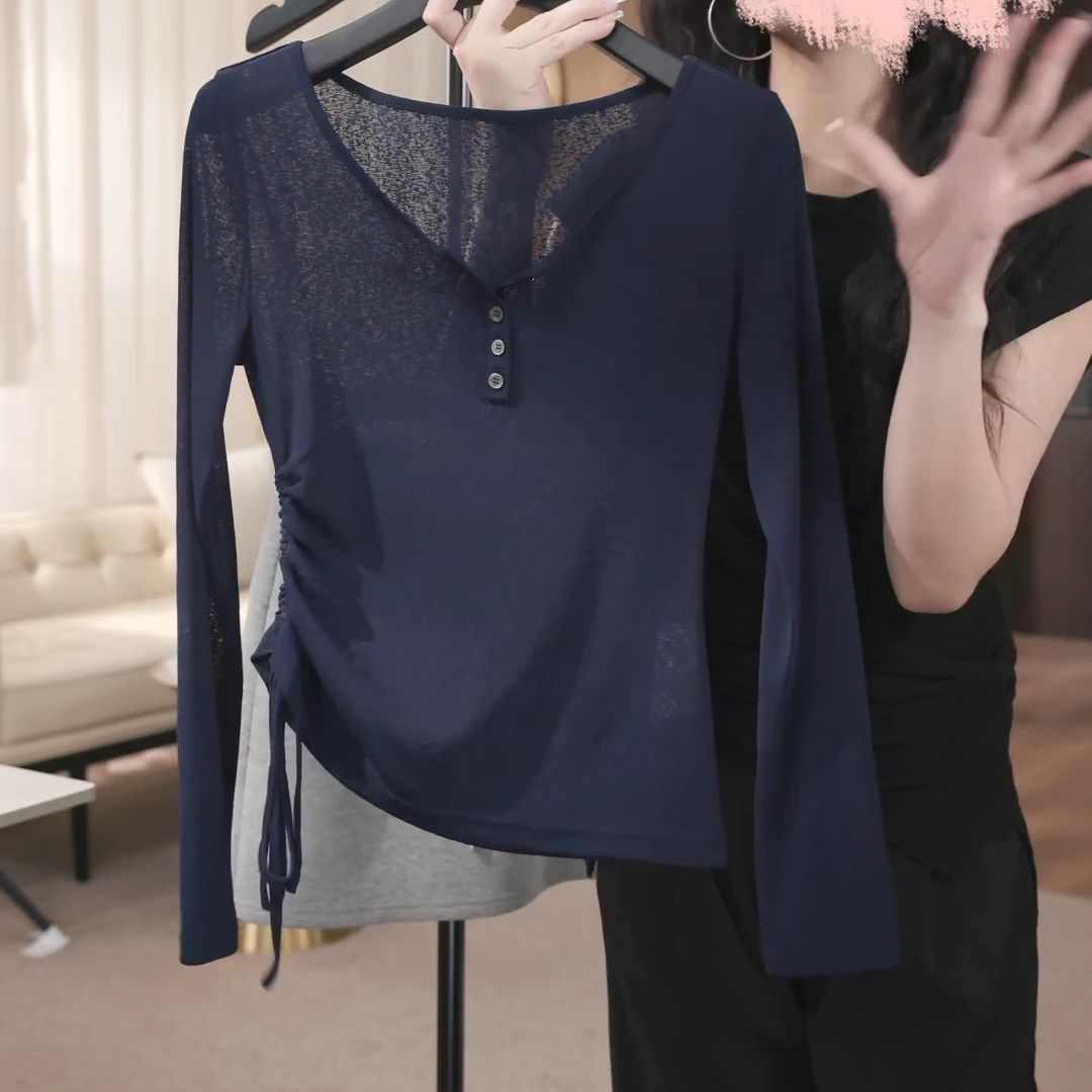 【轻氧少女】韩系减龄休闲设计显瘦软糯T恤上衣C5518