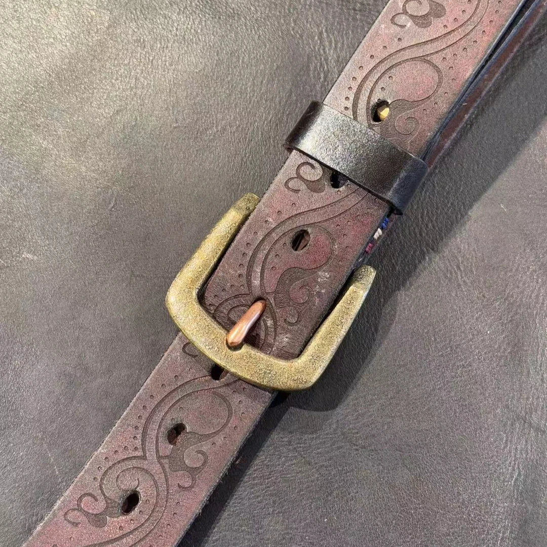 271号男款腰带复古头层牛皮A271