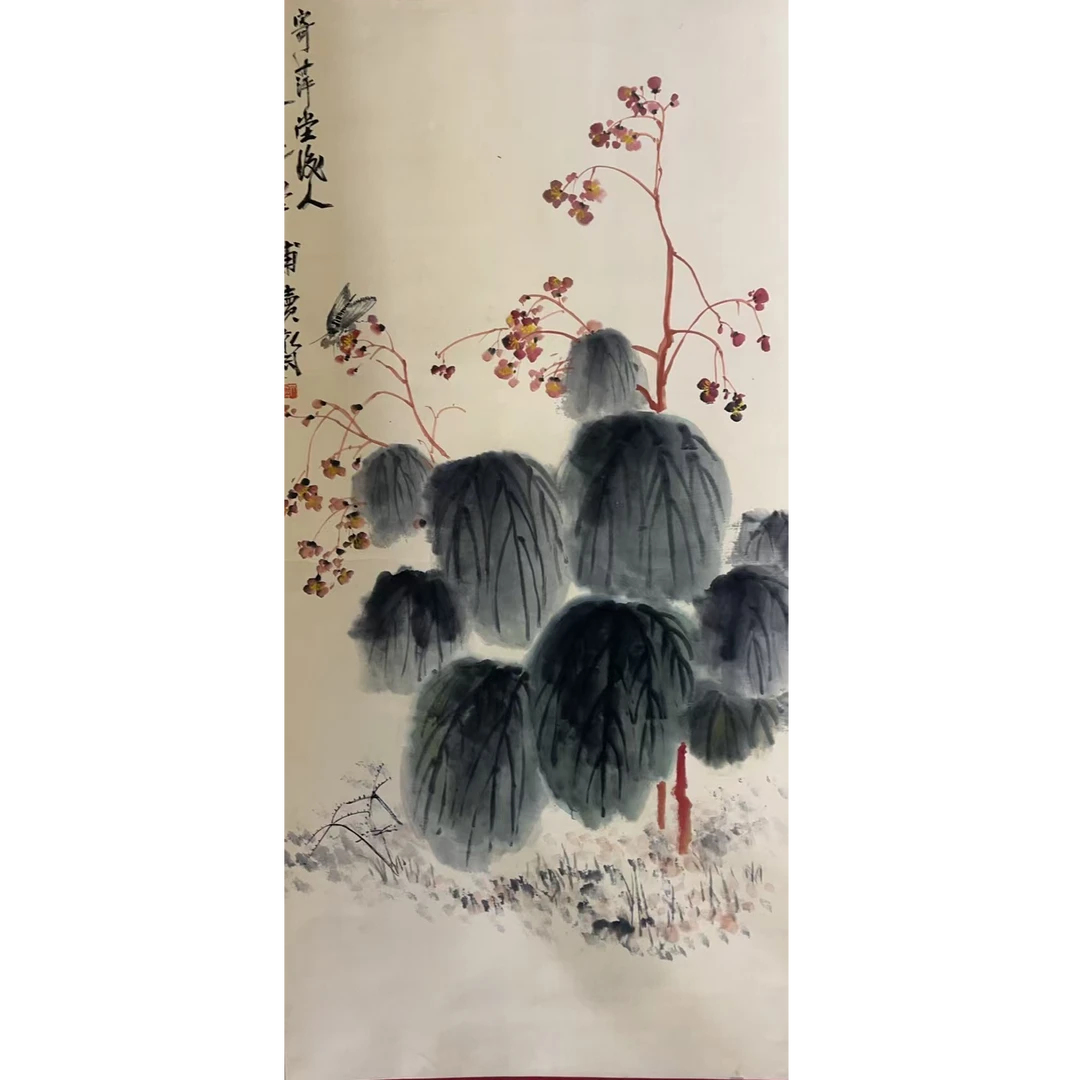 齐LC款 花鸟绘画立轴137×67 8.2 平尺