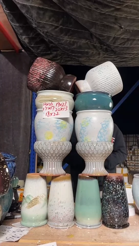 紫砂花盆宜兴紫砂粗陶花盆129-1