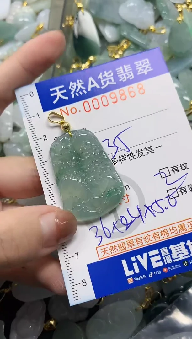 颈饰未镶嵌翡翠无**o天然A货翡翠