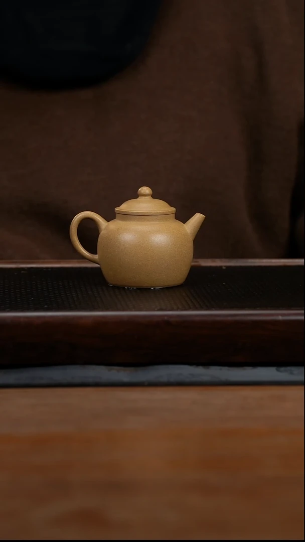 茶壶紫砂150cc黄龙山原矿段泥宫灯12