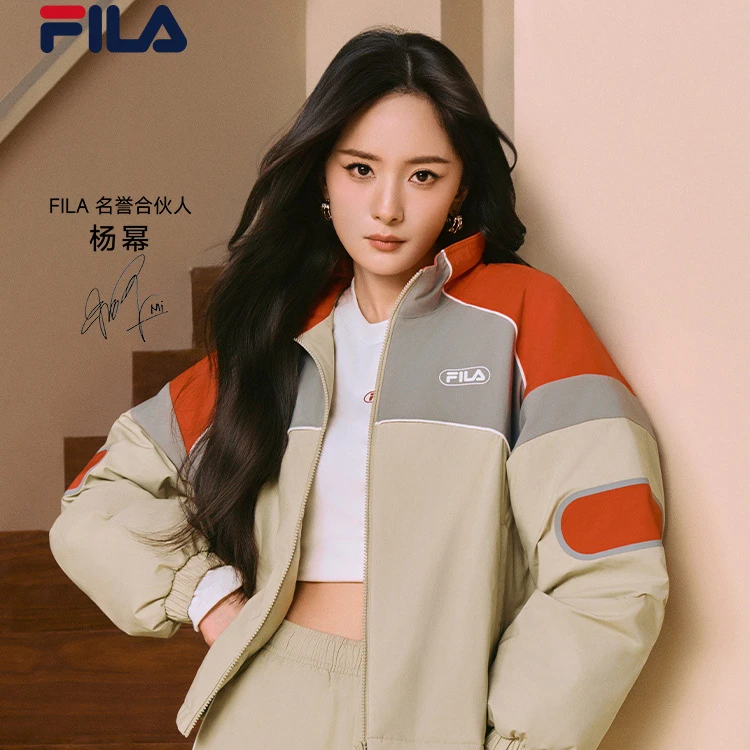 Fila/斐乐【杨幂同款】流光风休闲百搭宽松运动梭织外套F11W549703F
