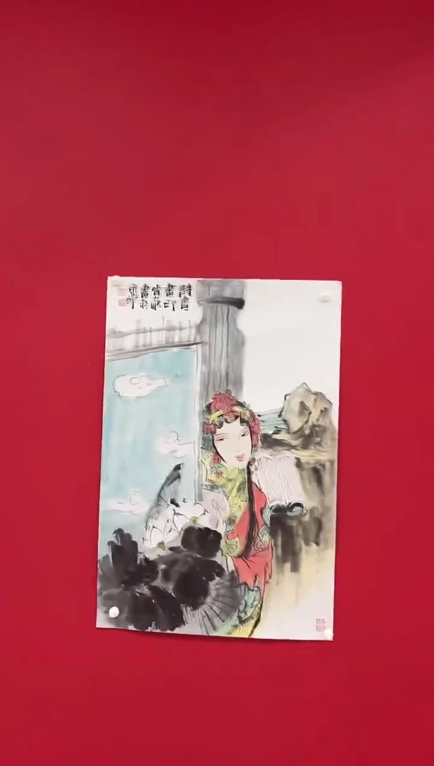 国画国画经典手绘2.7平尺