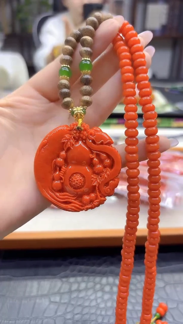 毛衣链未镶嵌南红玛瑙DIY款M777