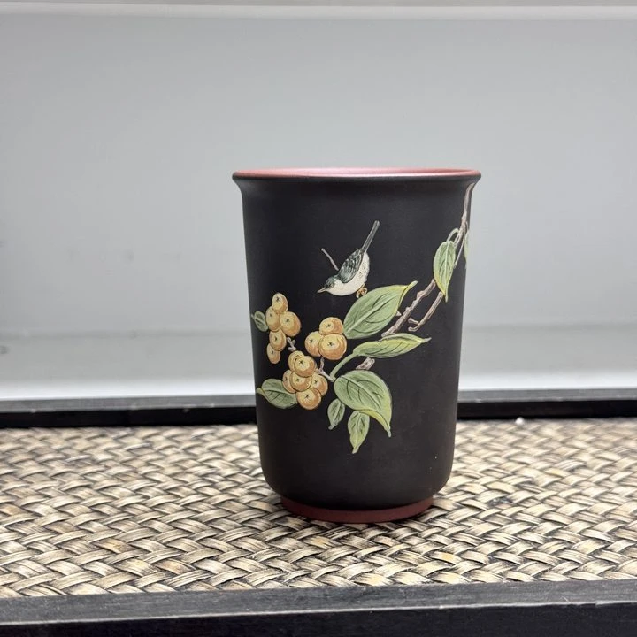 【古月壶来】J574碧钰砂红清水主人手握杯150CC