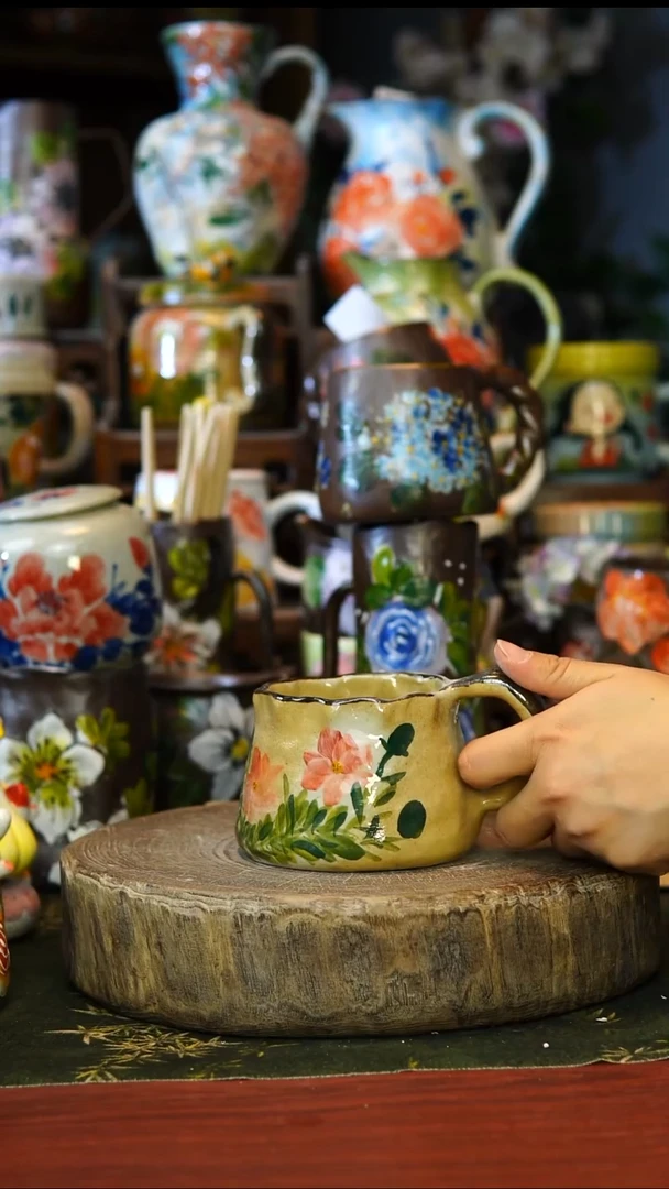 陶瓷145景德镇手工手绘釉下彩