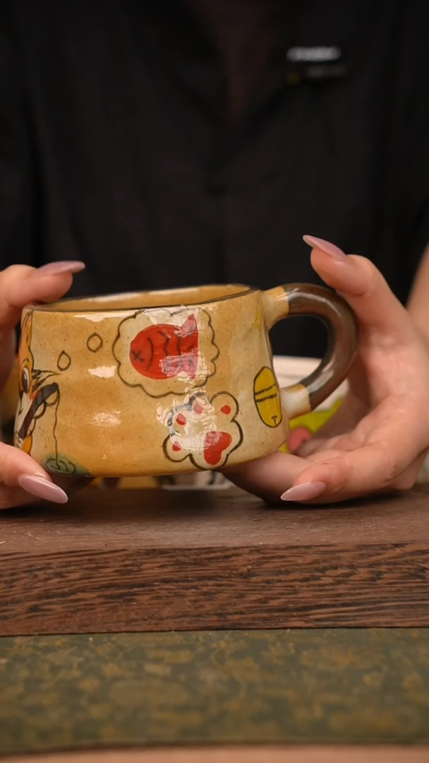 摆件泥垚手作 景德镇手工手绘器物
