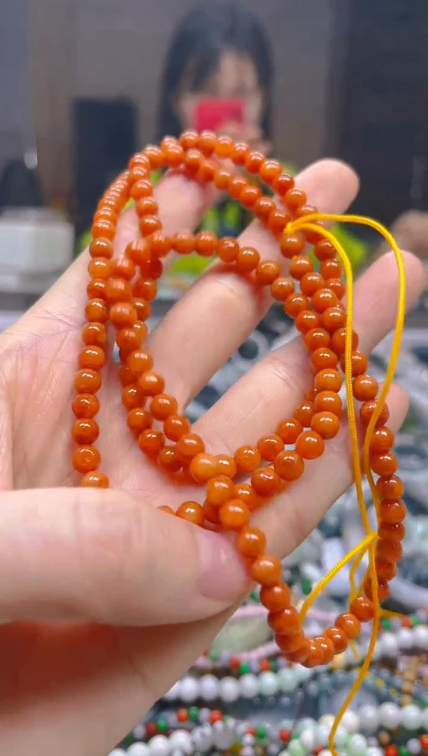 翡翠未镶嵌颈饰4MM/K/翡翠A货一图一物