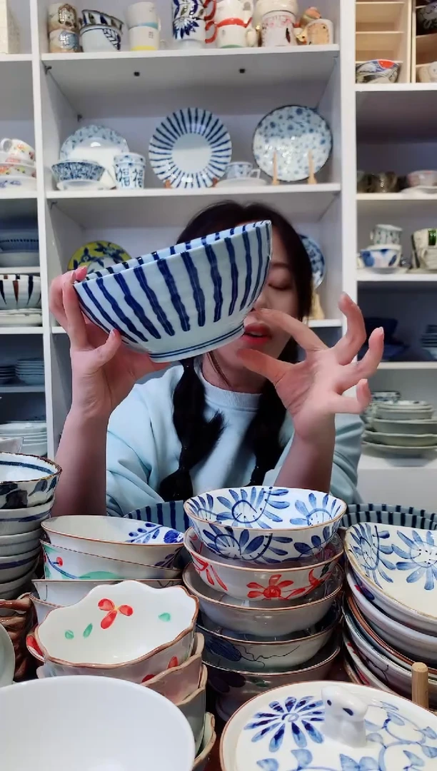 钛合金浓十草18cm面碗