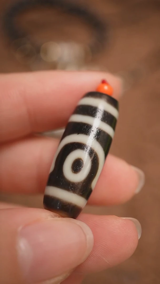 未镶嵌颈饰玛瑙/玉髓蚀花玛瑙珠定制编绳