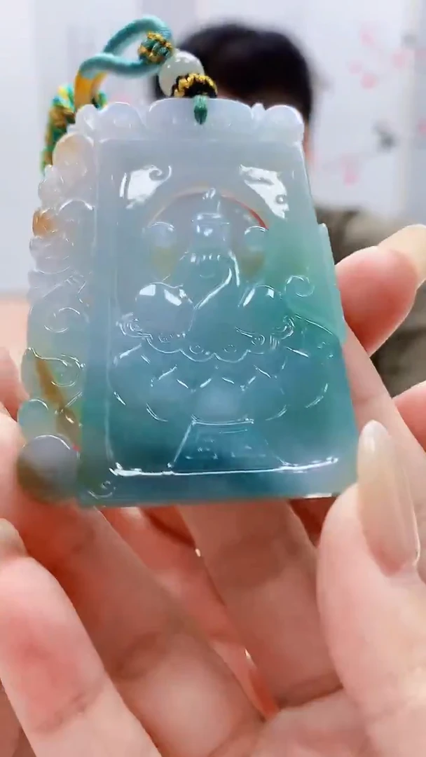 未镶嵌定制翡翠4917lr-毛货挂件178