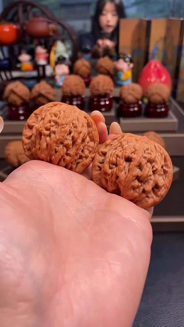 【闪购商品】文玩核桃把件H551麦穗虎头44