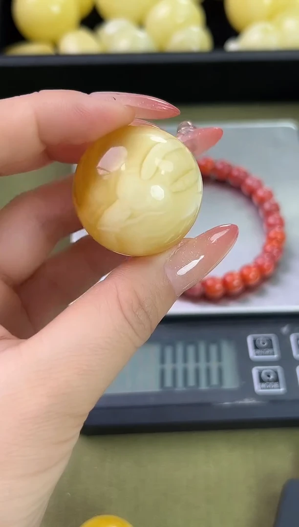 裸石琥珀未镶嵌琥珀蜜蜡吊坠