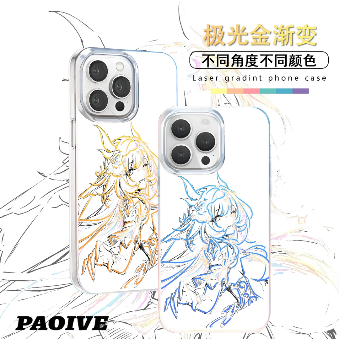 昔涟适用苹果华为vivo一加iPhone小米极光金手机壳