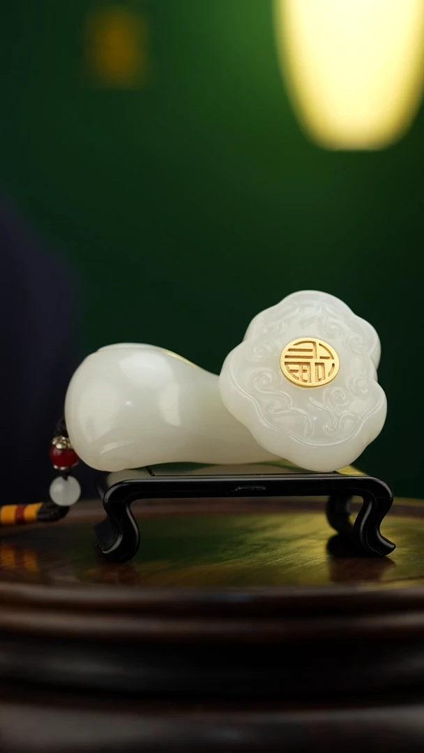 玉【福禄如意】玉石摆件手把件