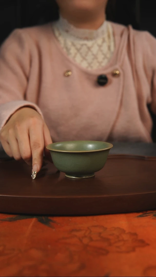 杯子熊*团压手 柴烧 汝州原产地原矿仿古老釉