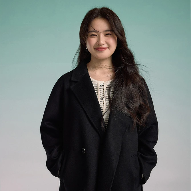 【优选】冬新款经典双排扣短款翻领气质双面呢大衣MDR4AD6050