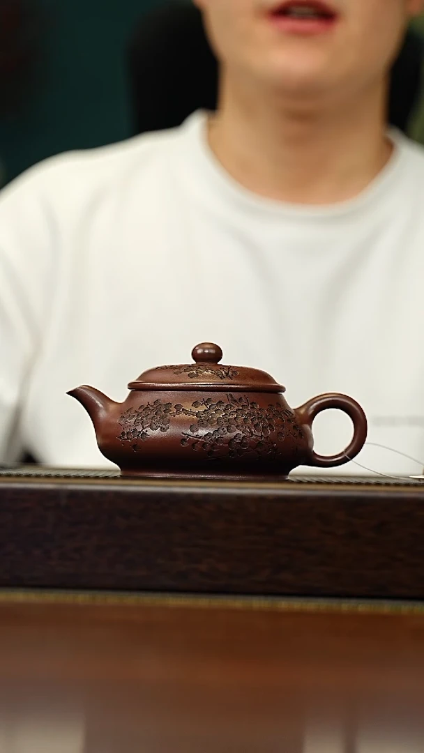 茶壶紫砂宜兴原矿 手工 紫砂壶容量160CC