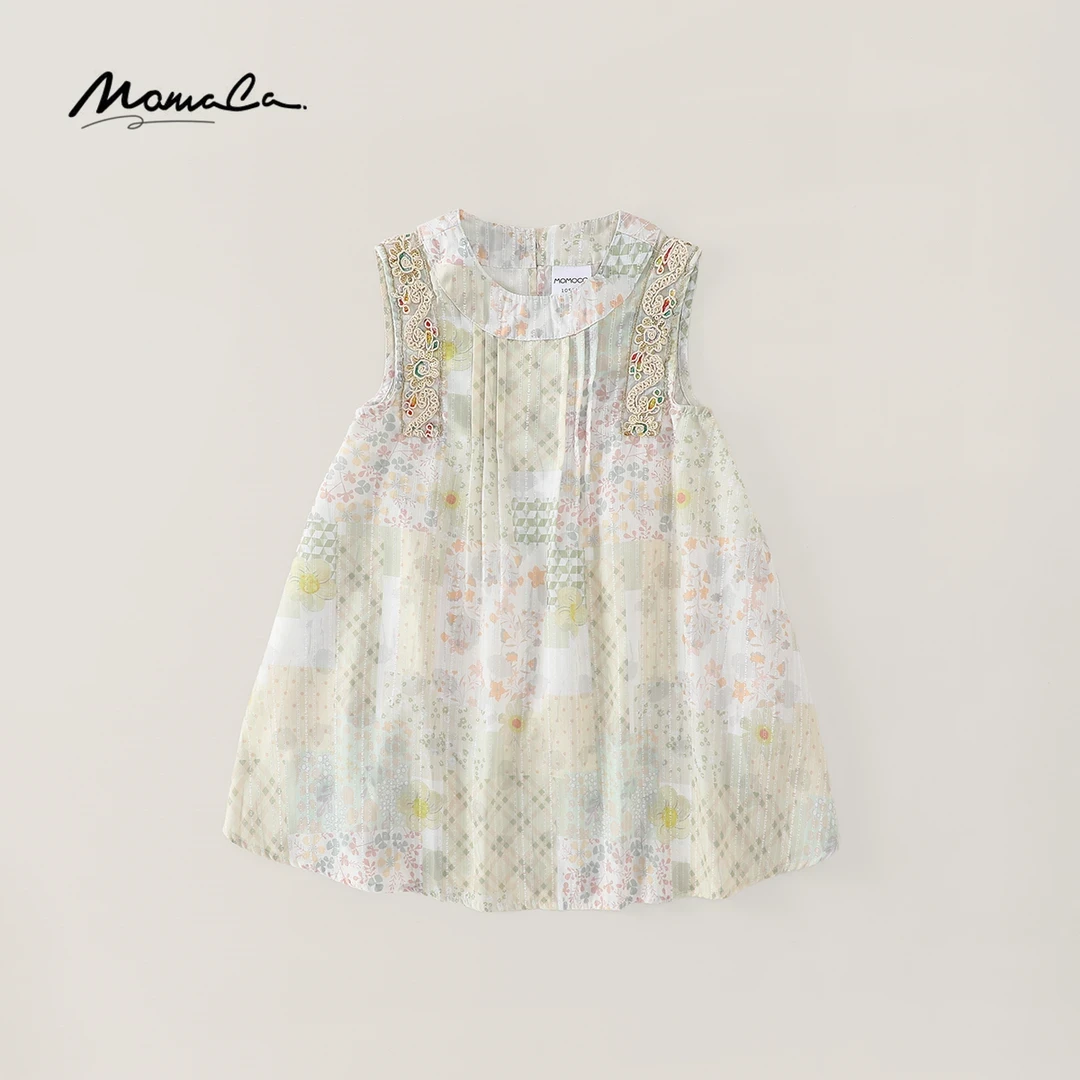 MOMOCO夏季新款女童洋气休闲时尚连衣裙77630470296