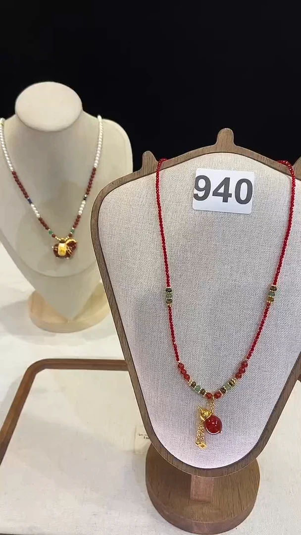 项链钛钢淡水珍珠940