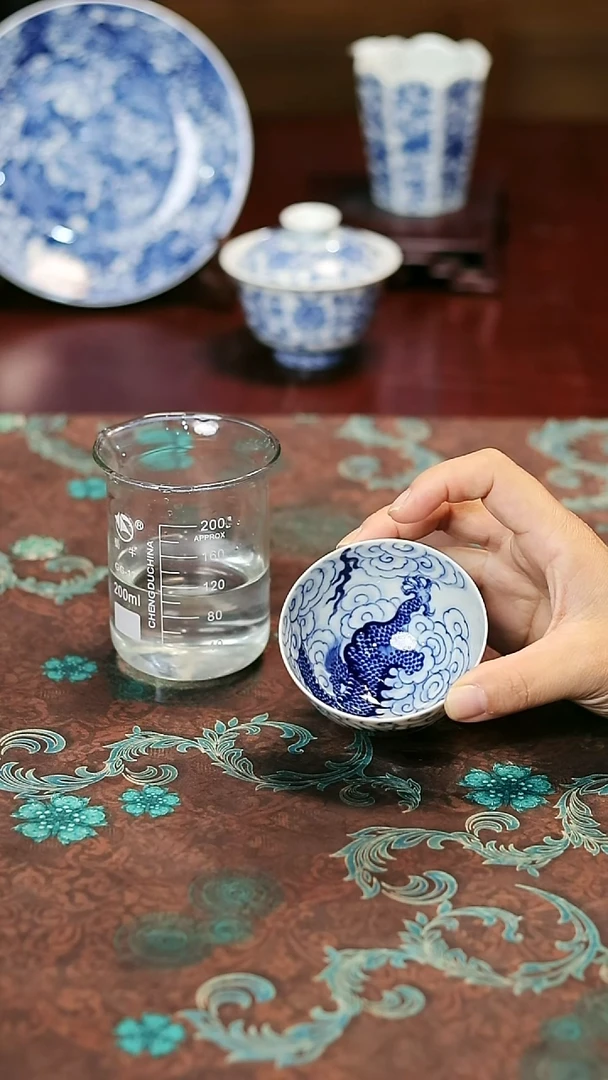九曰陶纯手工手绘茶具