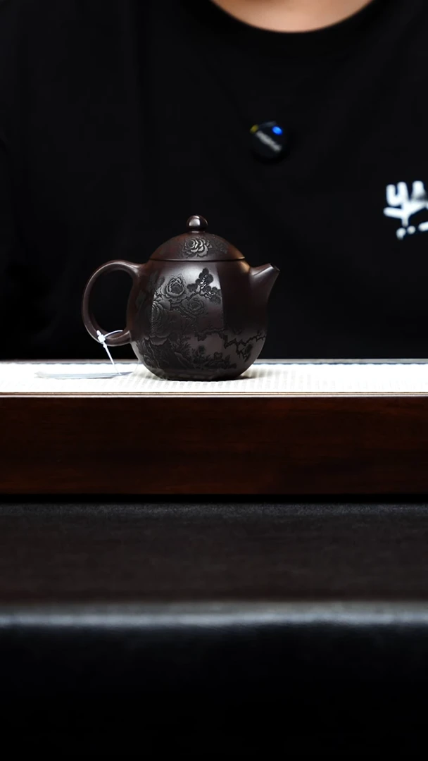 茶壶紫砂六方龙蛋