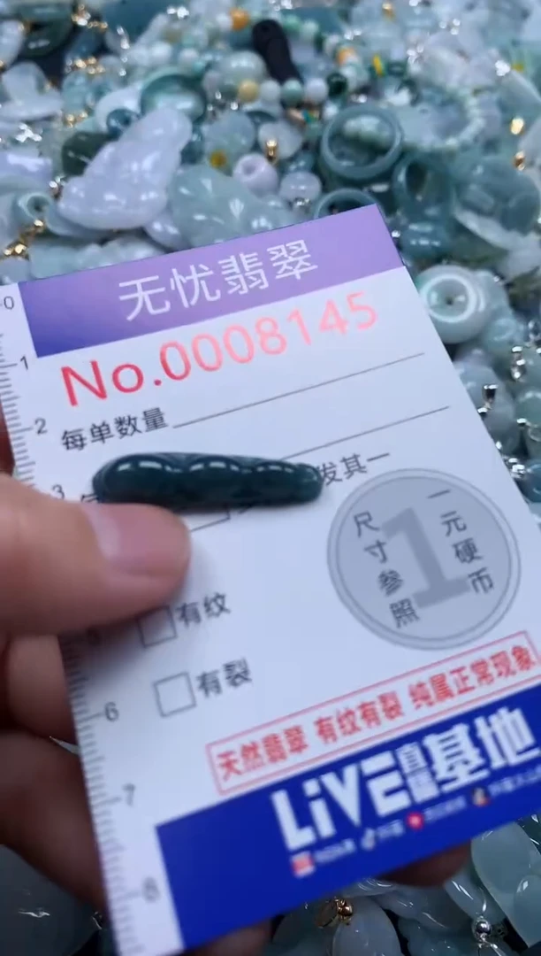 翡翠未镶嵌吊坠(不含链)8145