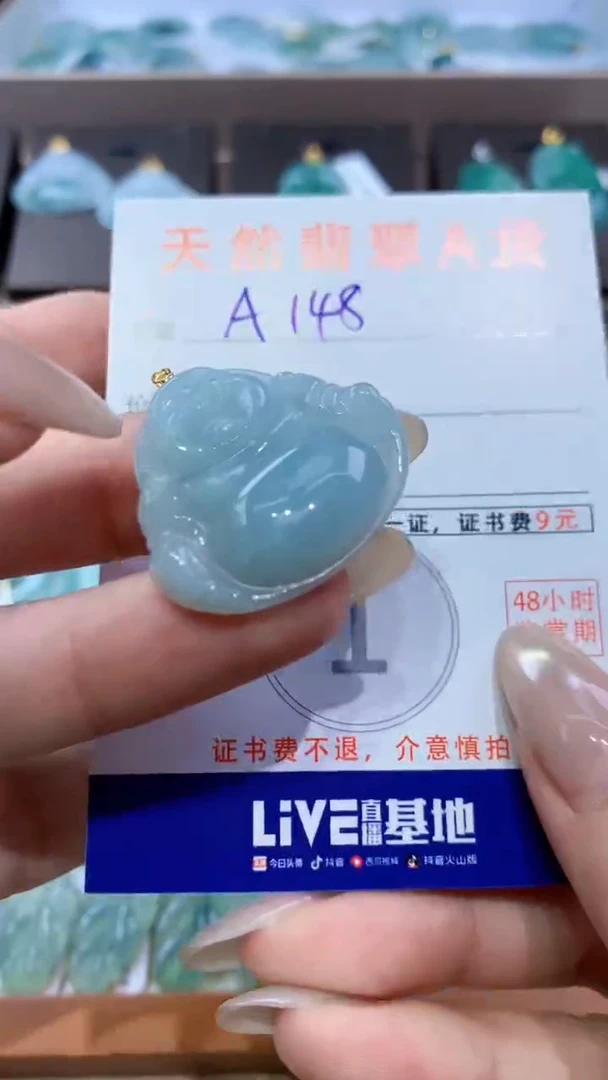 颈饰未镶嵌翡翠天然翡翠A货挂件