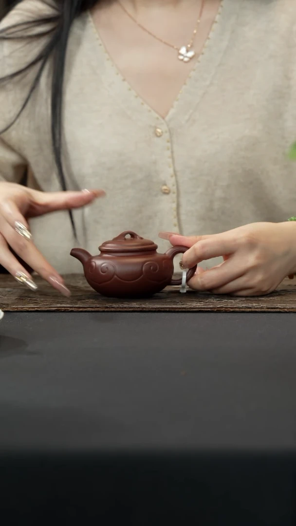 【闪购商品】紫砂茶壶如意仿古壶180cc