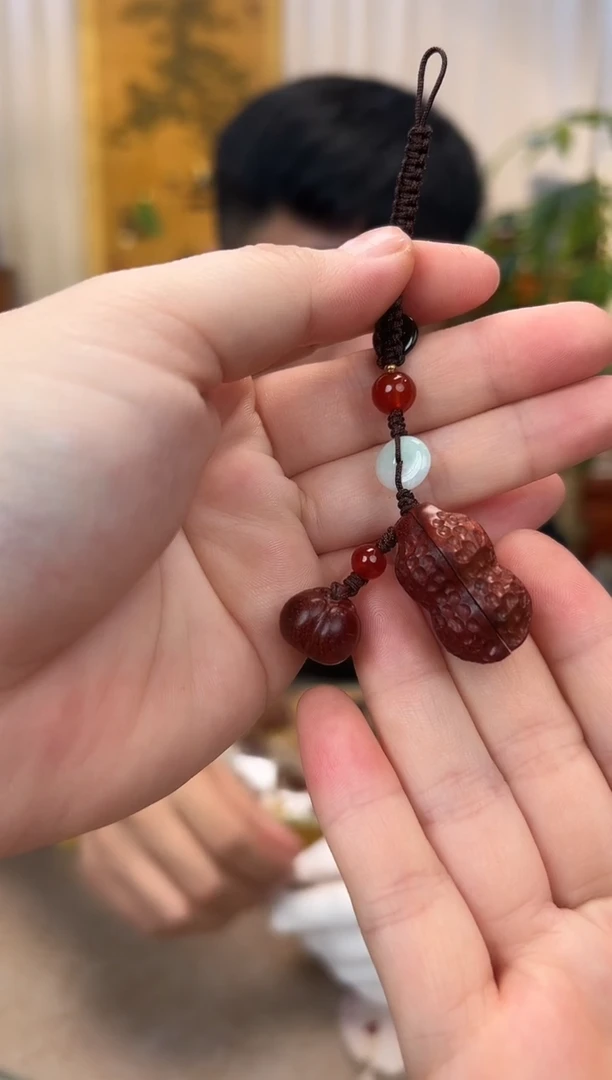 紫檀木类成套家具小叶紫檀 好事发生手机挂