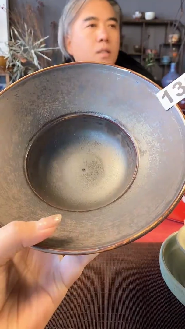 【闪购商品】碗136哑光黑葫芦盘