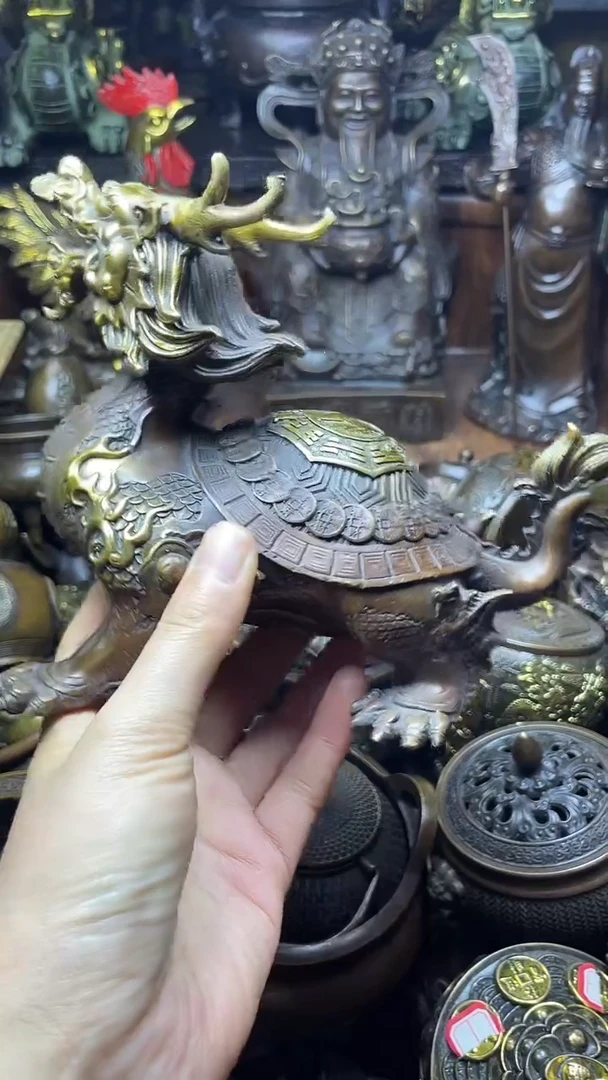 闪购链接，点击下单，有运费险，铜摆件