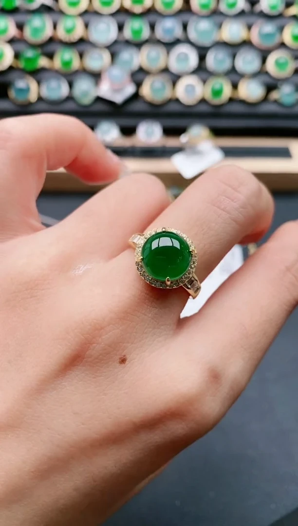 【闪购商品】翡翠戒指银S925镶嵌1111111