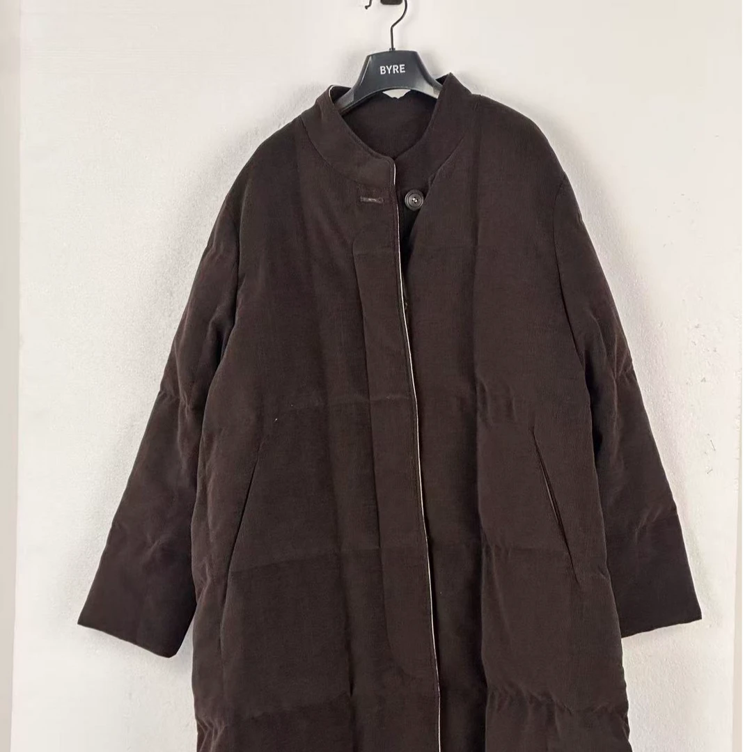 深棕羽绒服 DD048