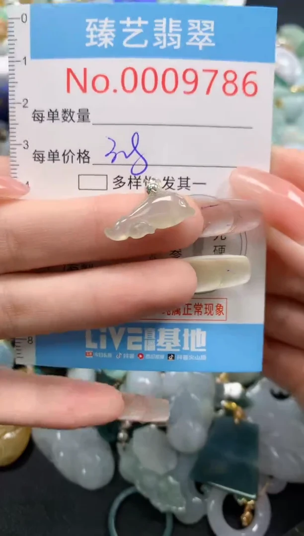 翡翠未镶嵌吊坠(不含链)9786