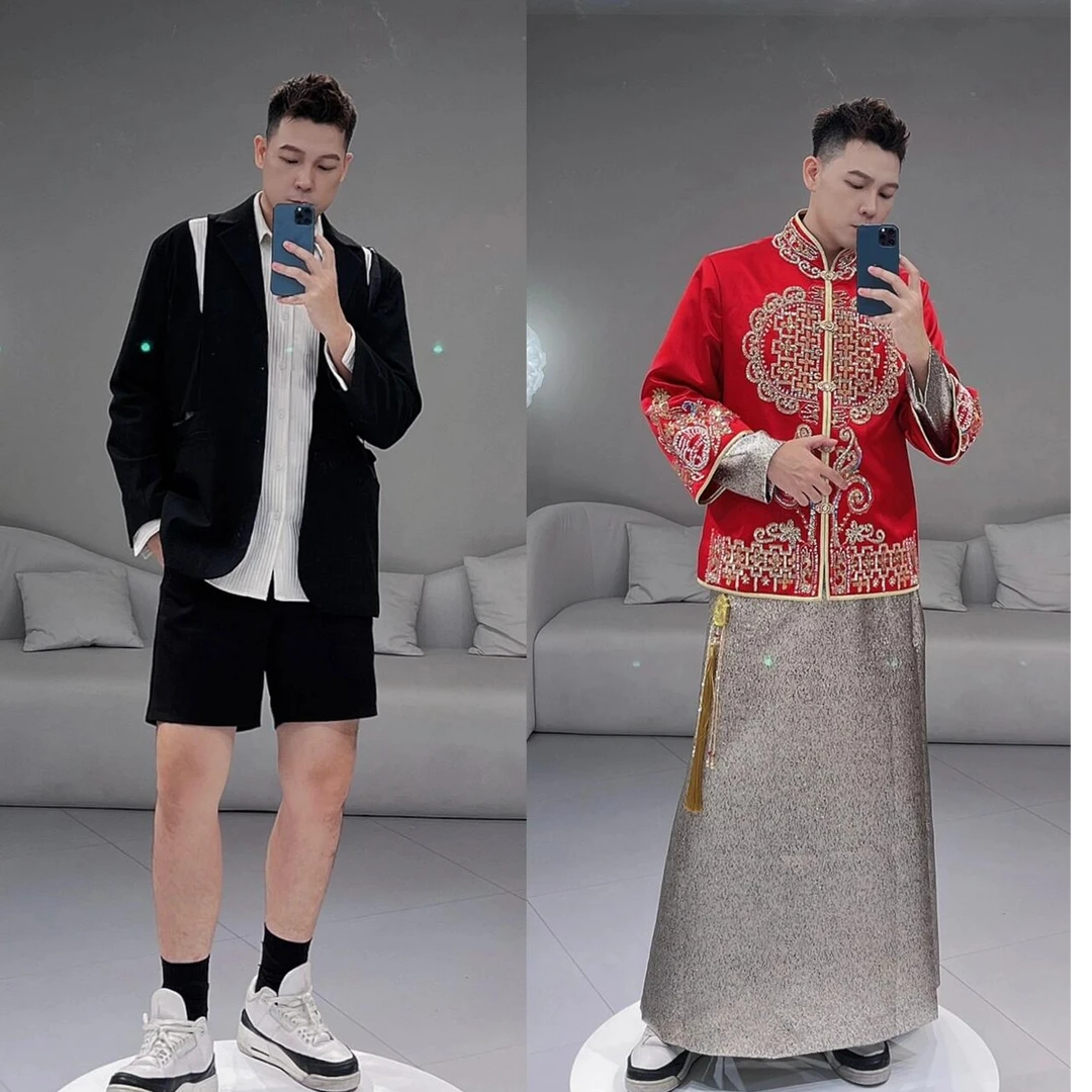 网红秋冬春秋秋季婚礼服休闲夏季ins时尚立领修身潮流