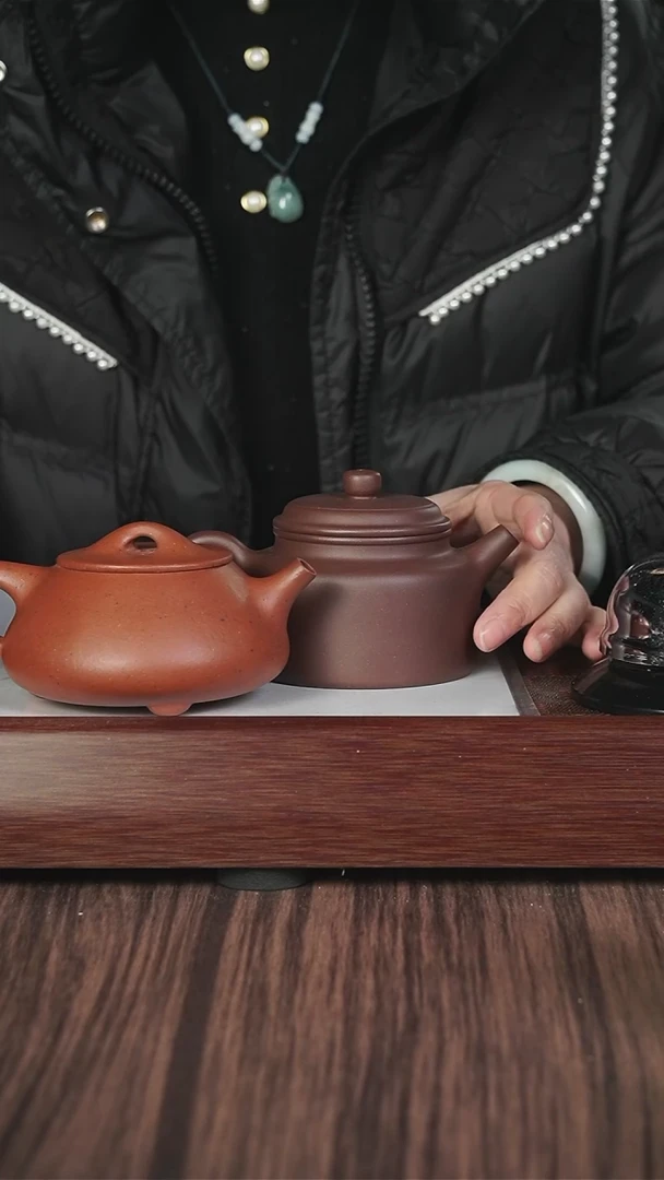 【闪购商品】紫砂茶壶老朱泥  景舟石瓢+ly紫泥德钟