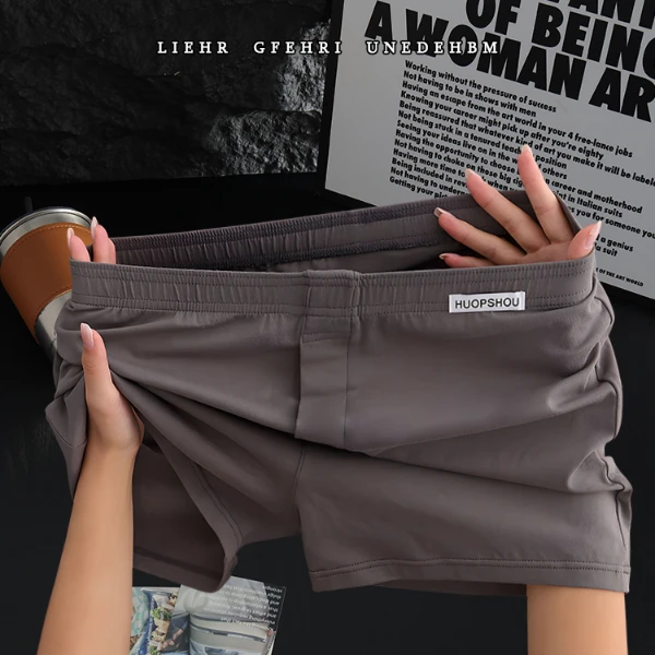 宽松大码男士内裤男阿罗裤男款舒适四角裤送男生七夕节日浪漫短裤