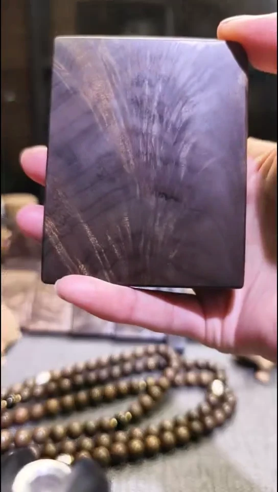 金丝楠无事牌手把件