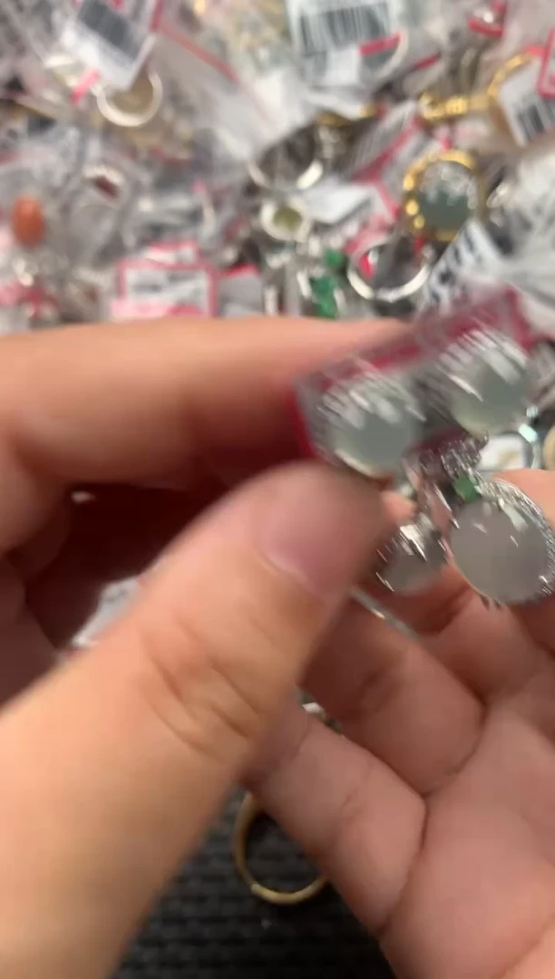 银S925镶嵌戒指翡翠666666   4