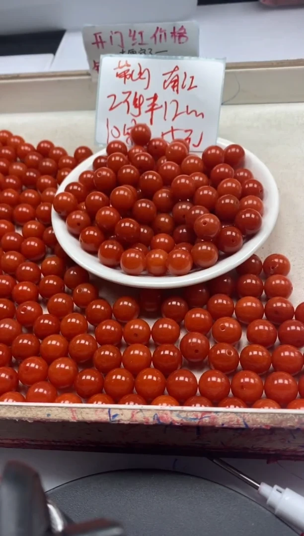 【闪购商品】南红玛瑙颈饰未镶嵌w2258满肉南红12mm*10颗