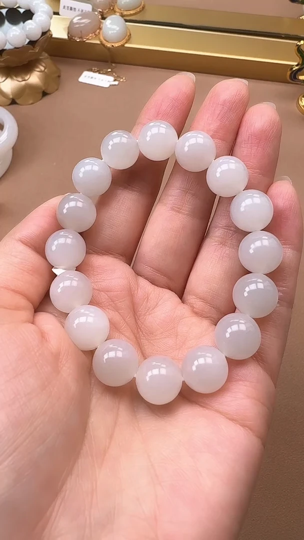 【闪购商品】和田玉手串未镶嵌12mm手串