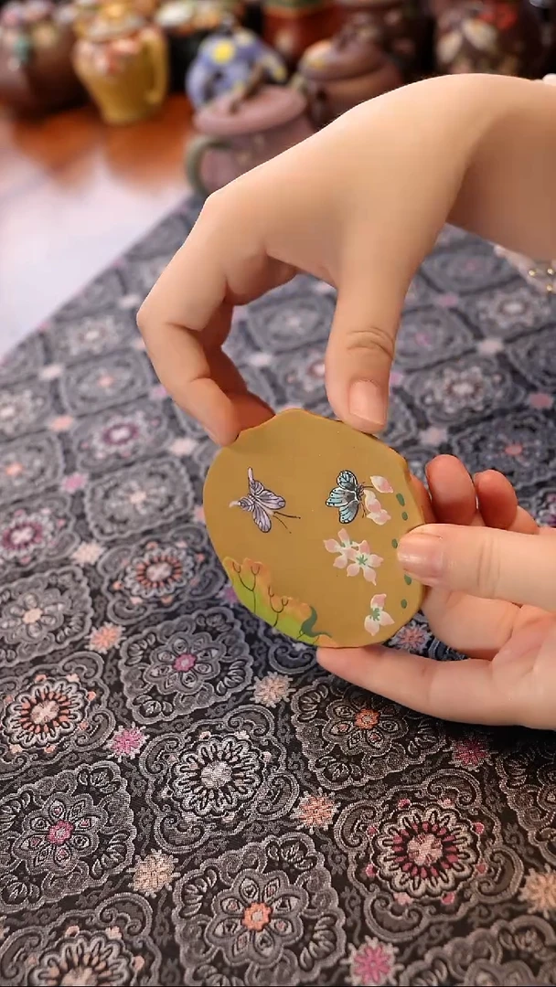 茶壶紫砂黄段杯垫