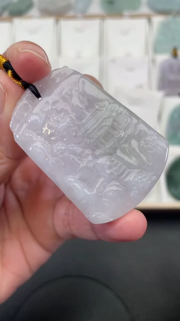 颈饰未镶嵌翡翠天然缅甸翡翠A货270