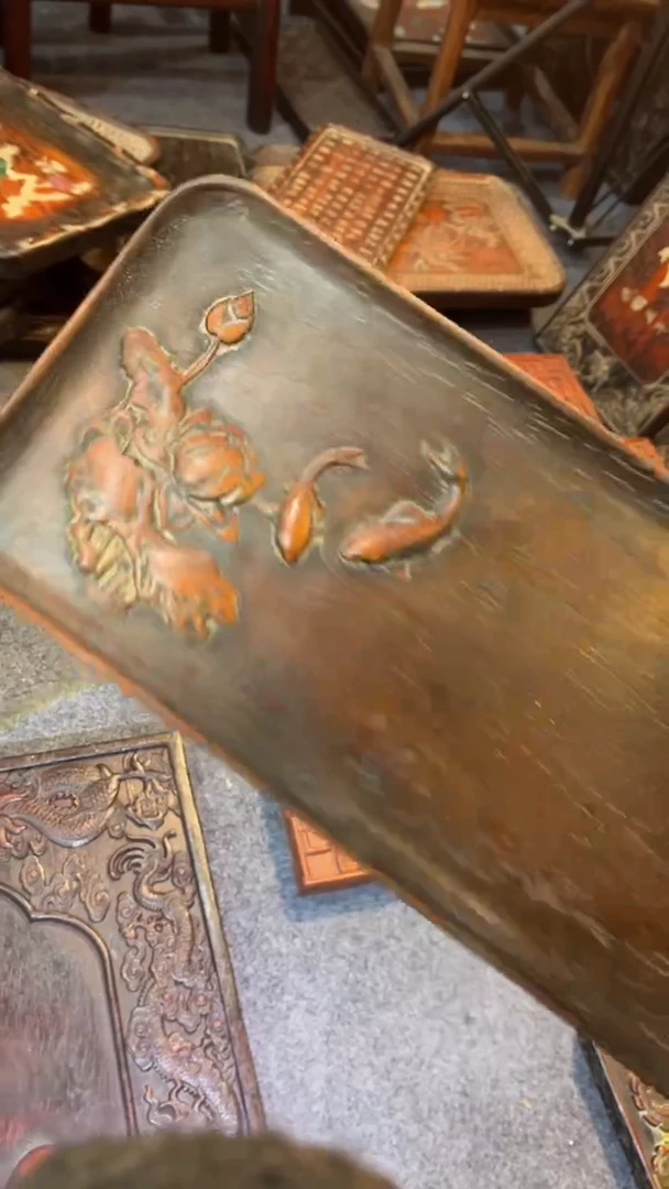 【闪购商品】非洲紫檀（红花梨）小鱼盘