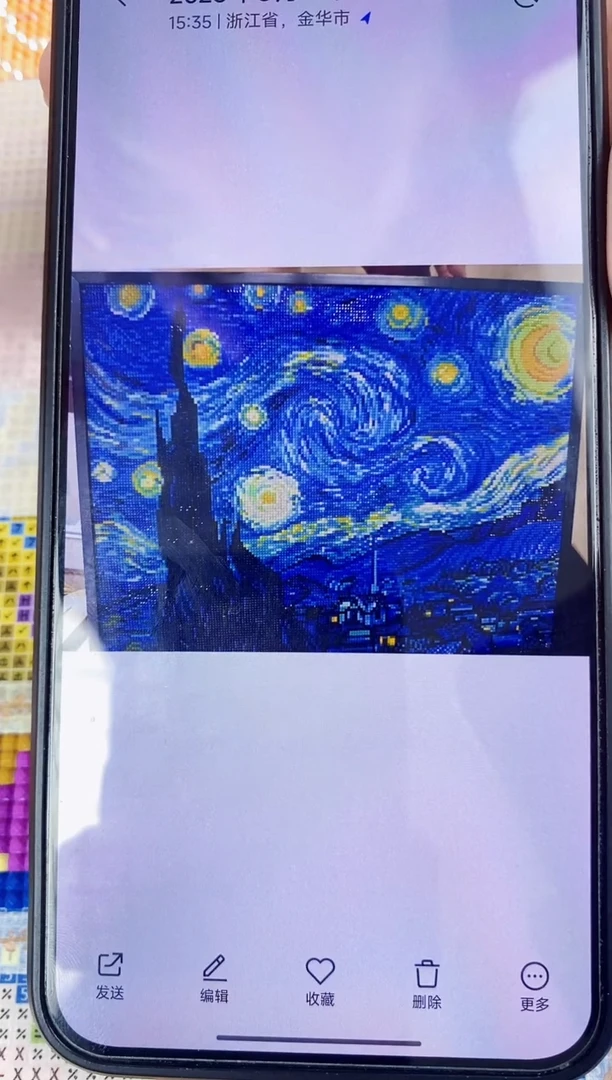 棉布方钻【星空】画布45*36
