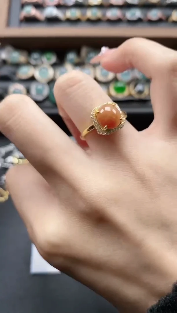 【闪购商品】翡翠戒指银S925镶嵌51151