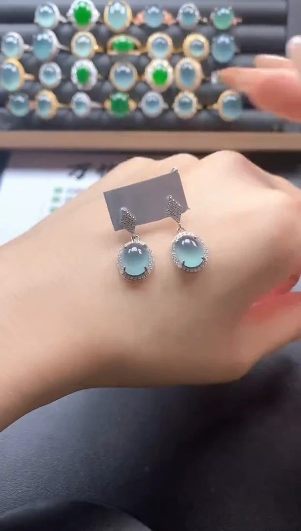 银S925镶嵌戒指翡翠5111